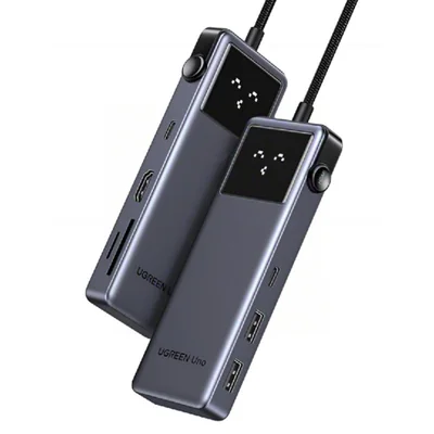 Hub USB-C Uno Ugreen 7 em 1 HDMI 4K 60Hz PD 100W Notebook