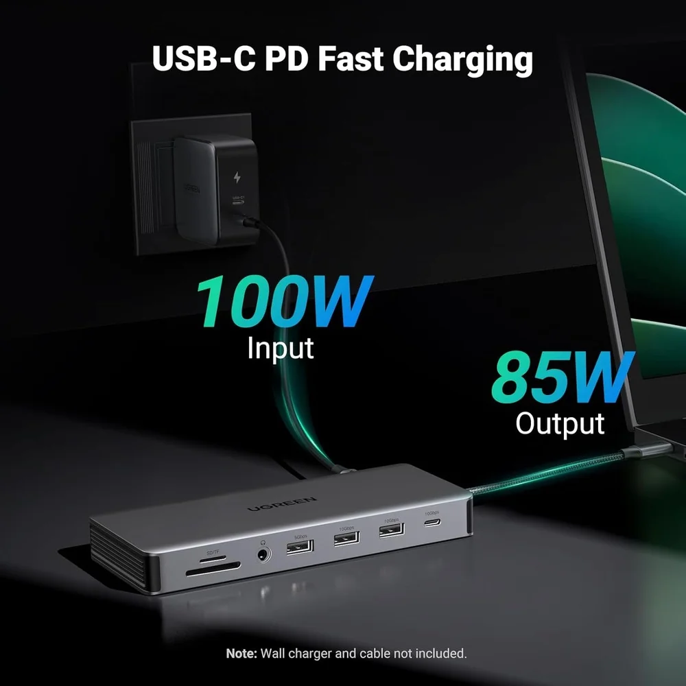 Imagem 3 de 5 do produto Hub Usb-c Ugreen 13 Em 1 Docking Station HDMI 4k Pd Usb