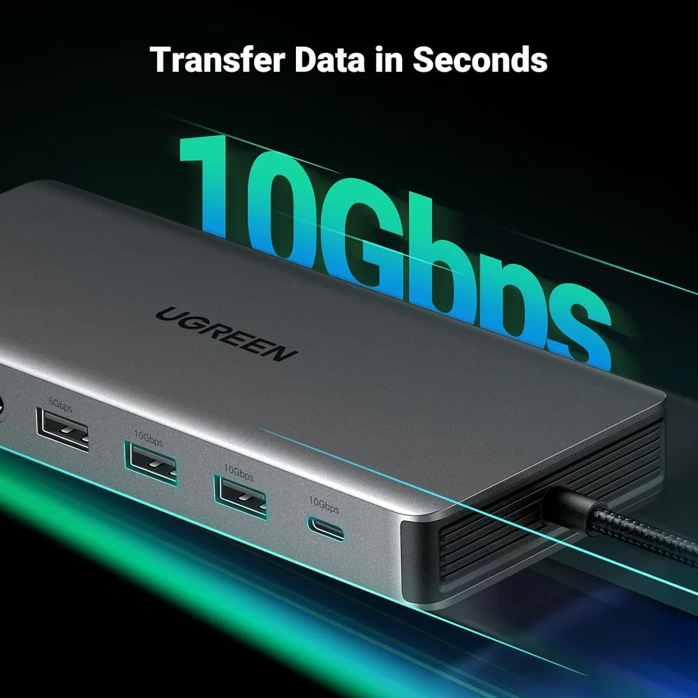Imagem 4 de 5 do produto Hub Usb-c Ugreen 13 Em 1 Docking Station HDMI 4k Pd Usb