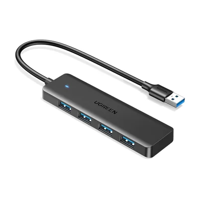 Hub Usb 3.0 Ugreen 4 Portas Ultra Fino Adaptador PC Notebook