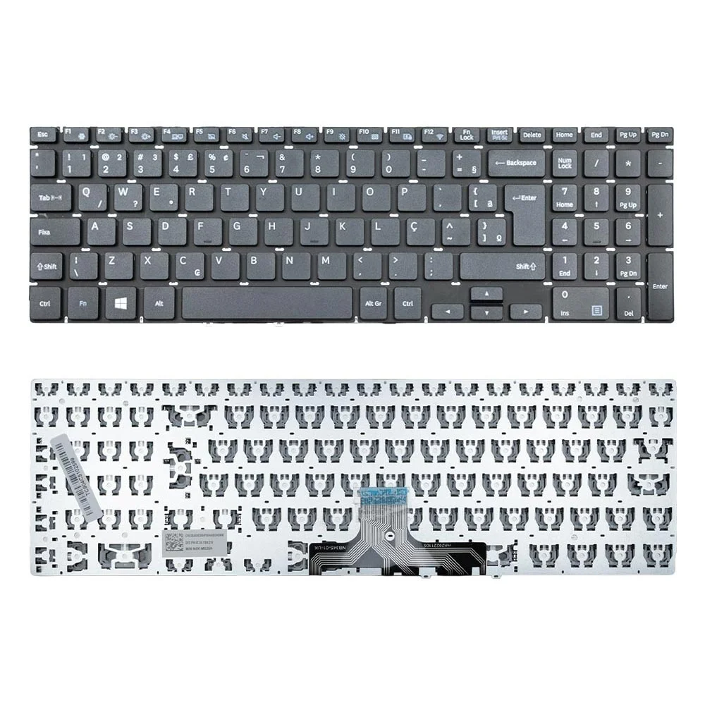 Teclado Para Notebook Samsung Essentials Np300e5k-kfabr Sem Moldura Teclado Para Notebook Samsung Essentials Np300e5k-kfabr Sem Moldura