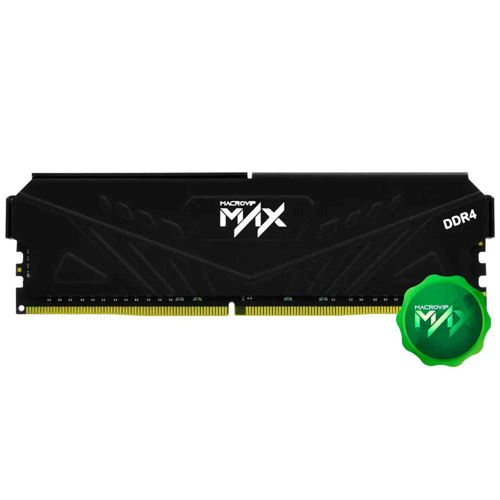 Imagem 2 de 3 do produto Memória Macrovip Max Ddr4 8GB 3200mhz, PC4-25600, Cl16 - Mvx32n16/8