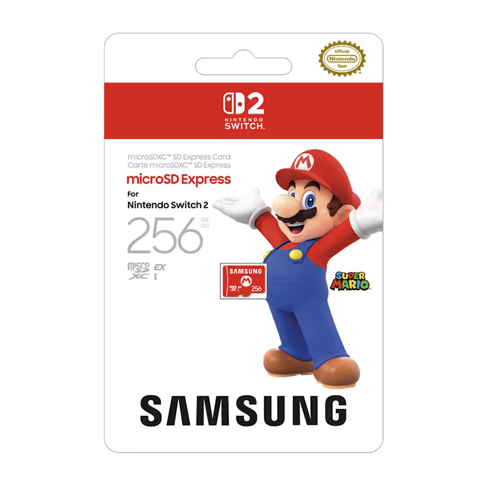 Imagem 4 de 5 do produto Cartão De Memória Microsd Express 256gb   Compatível Com Nintendo Switch 2