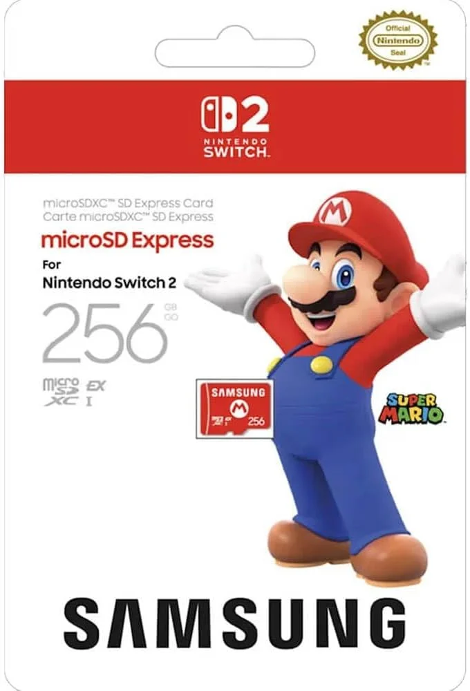 Imagem 5 de 5 do produto Cartão De Memória Microsd Express 256gb   Compatível Com Nintendo Switch 2