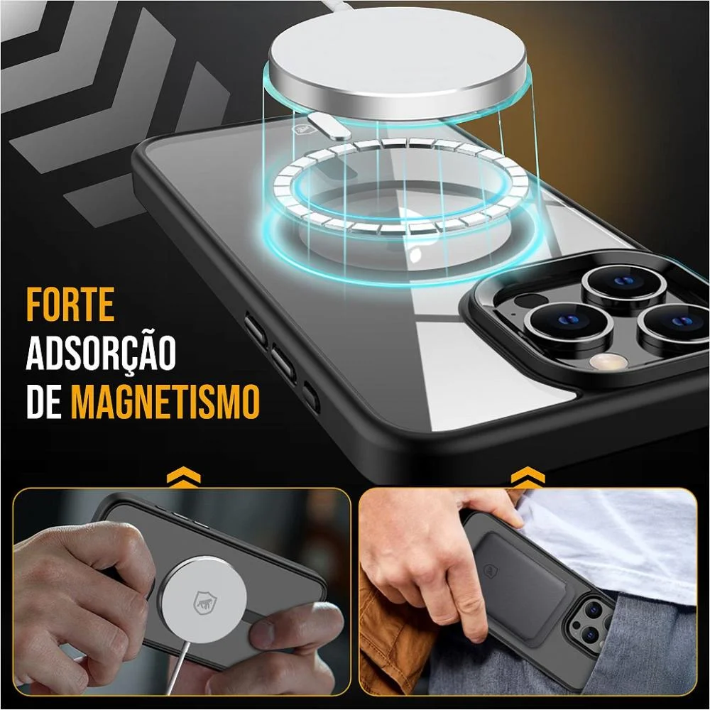 Imagem 3 de 5 do produto Capa Magsafe Para Iphone Air - Preta - Gshield