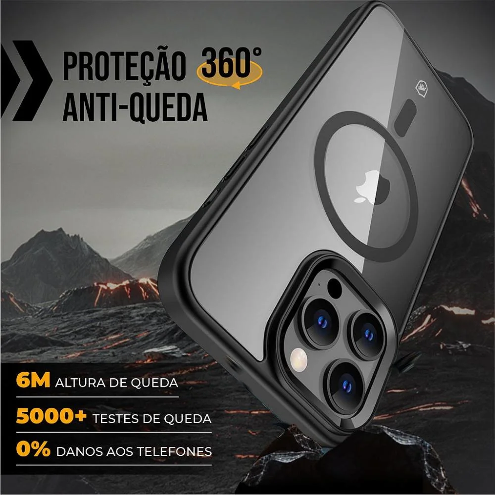 Imagem 4 de 5 do produto Capa Magsafe Para Iphone Air - Preta - Gshield