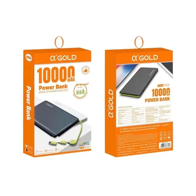 Carregador Portátil A’gold 10000mah Pn-951a