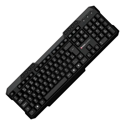 Teclado Com Fio Multimídia Elegance Usb Abnt2 Ke-k106v3 Preto Português Brasil
