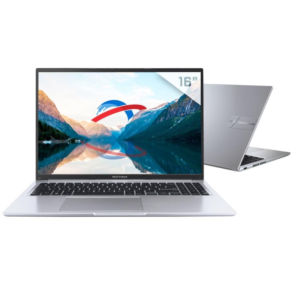 Notebook Asus Vivobook 16 X1605va-mb763w - Intel i7 1355u, Ram 16gb, SSD 1TB, Tela 16 Full Hd Ips, WINDOWS 11 - Cool Silver