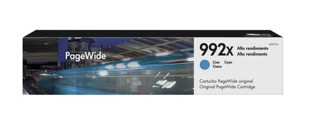 Cartucho 992x Pagewide Ciano M0j91al 193ml