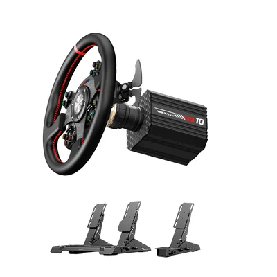 Volante Gamer Pxn Direct Drive Vd10 10nm Wcs R2 + Pedais Hall Effect PC
