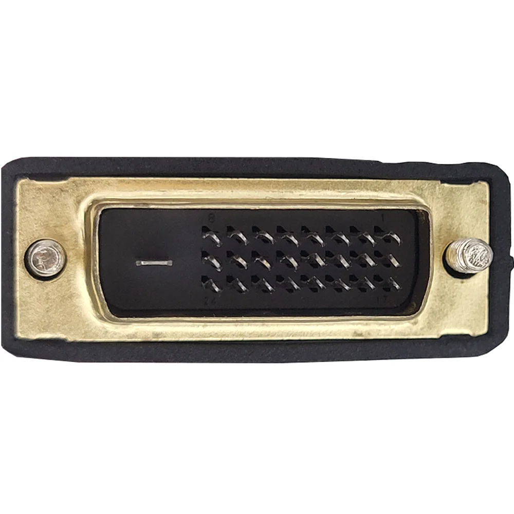 Imagem 2 de 5 do produto Adaptador Conector Dvi 24+1 Macho Para Cabo HDMI Macho Banhado A Ouro 2 Metros