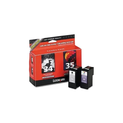 Cartucho De Tinta lexmark kit 2 Cores 18c0034 Preto E 18c0035 Color | Lexmark P315 P4350 P6250