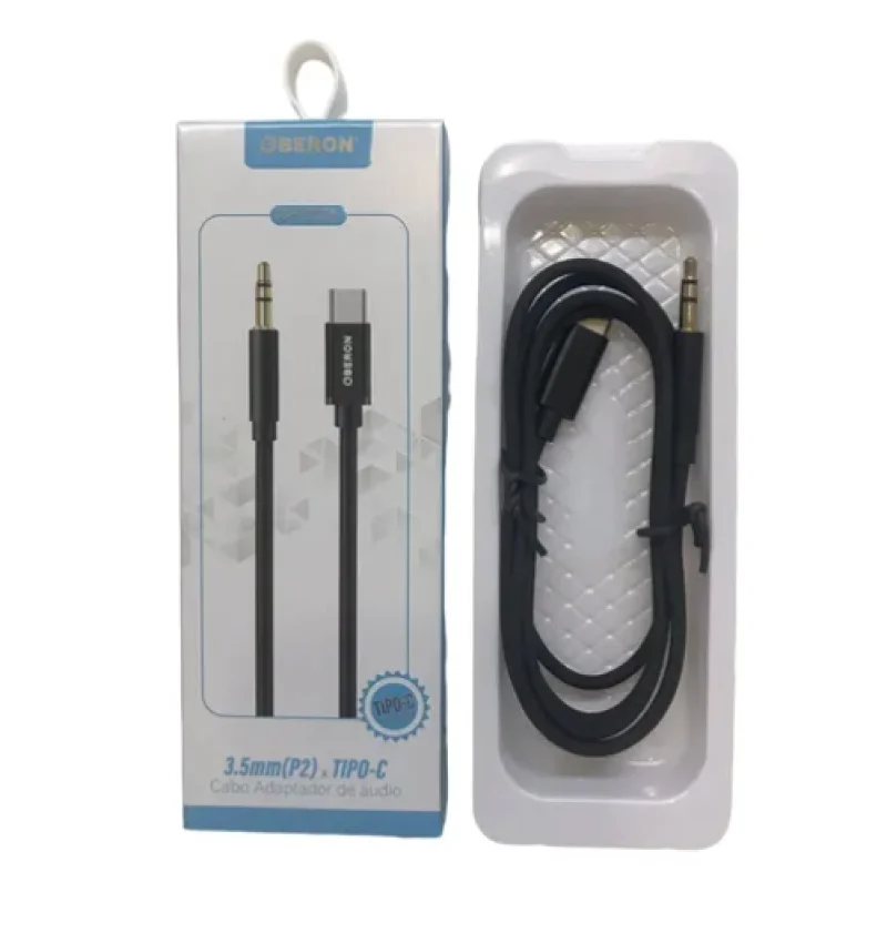 Imagem 1 de 2 do produto Cabo Adaptador De Audio P2 X Type C Para Celular