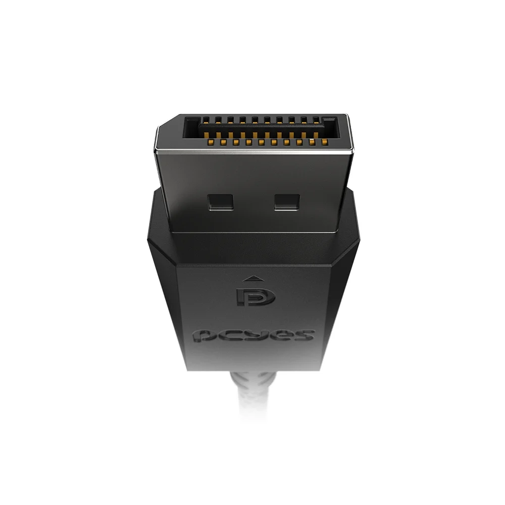 Imagem 2 de 5 do produto Cabo Displayport M Para Displayport M 2.1 - Preto - 2m - Nylon - Pdpn2-2
