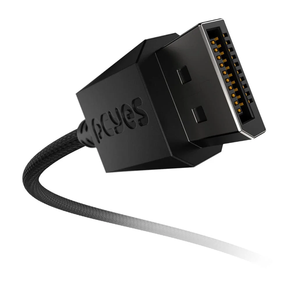 Imagem 3 de 5 do produto Cabo Displayport M Para Displayport M 2.1 - Preto - 2m - Nylon - Pdpn2-2