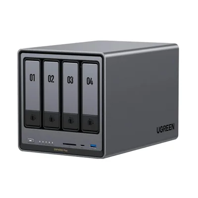 Ugreen Nas 4 Baias 8GB Ddr5 SSD 10gbe HDMI 4k Armazenamento