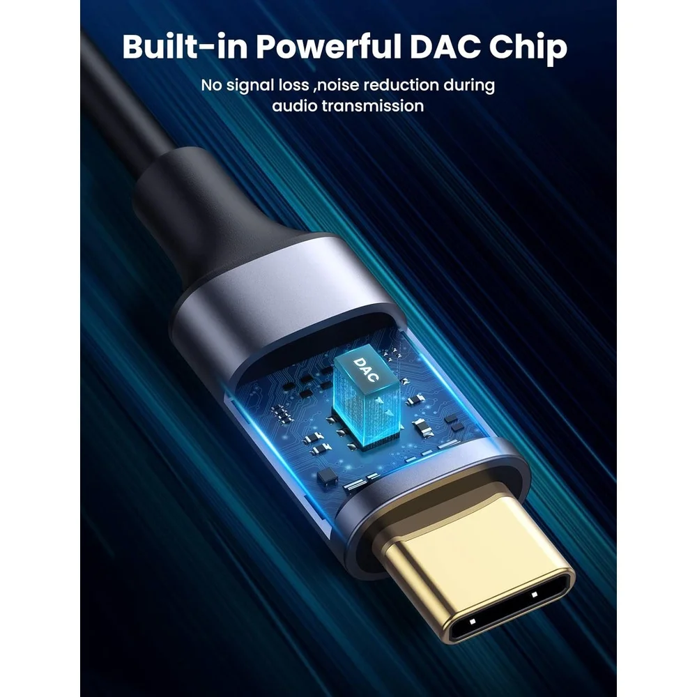 Imagem 5 de 5 do produto Cabo Áudio Ugreen Usb-c Para Rca Macho 1,5m Som Estéreo