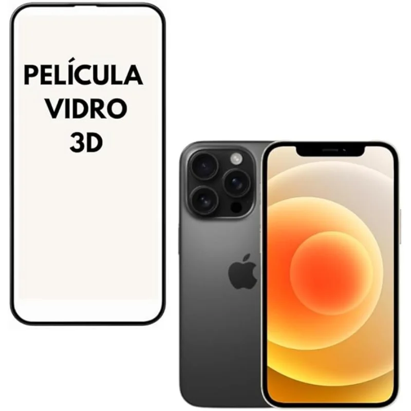 Imagem 1 de 4 do produto Pelicula De Proteção Compativel Para Iphone 11 E Iphone Xr Material:vidro 3d Incolor