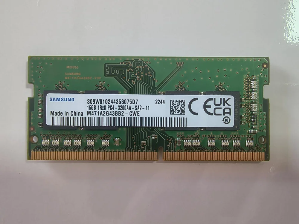 Imagem 3 de 4 do produto Memória Para Notebook Samsung 16gb 3200mhz Ddr4 (sem Embalagem) 1rx8- M471a2g43ab2-cwe - 6939