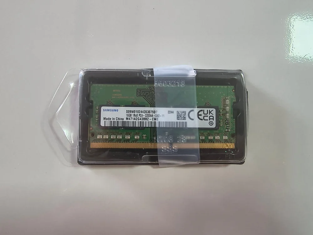 Imagem 4 de 4 do produto Memória Para Notebook Samsung 16gb 3200mhz Ddr4 (sem Embalagem) 1rx8- M471a2g43ab2-cwe - 6939
