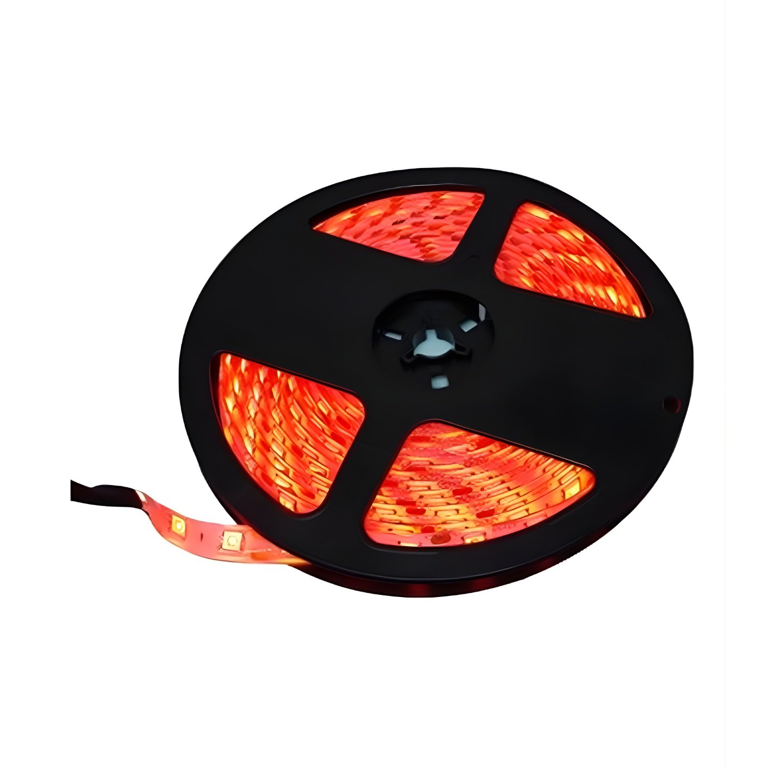 Fita LED D6-5050 Rolo 5m 300 LEDs Silicone Vermelho S Fonte