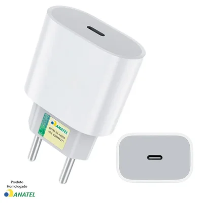 Carregador 20w Turbo Fonte Compatível Iphone 11 12 13 14 Pro Max X Xr Xs