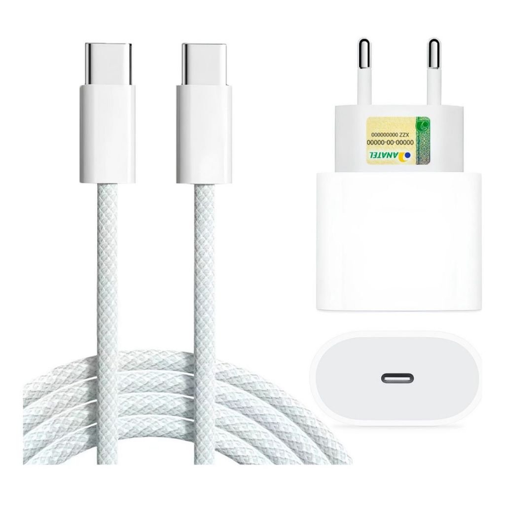 Carregador Turbo Universal 20w Android E Ios Conector Usb.c E Tipo C