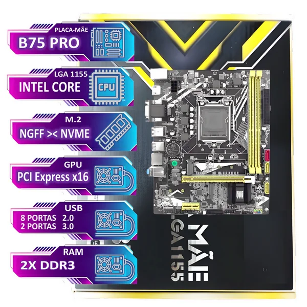 PC Cpu Gamer Completo Intel Vídeo SSDhd 512gb E 8GB Ram Kit Teclado Mouse PC Cpu Gamer Completo Intel Vídeo SSDhd 512gb E 8GB Ram Kit Teclado Mouse