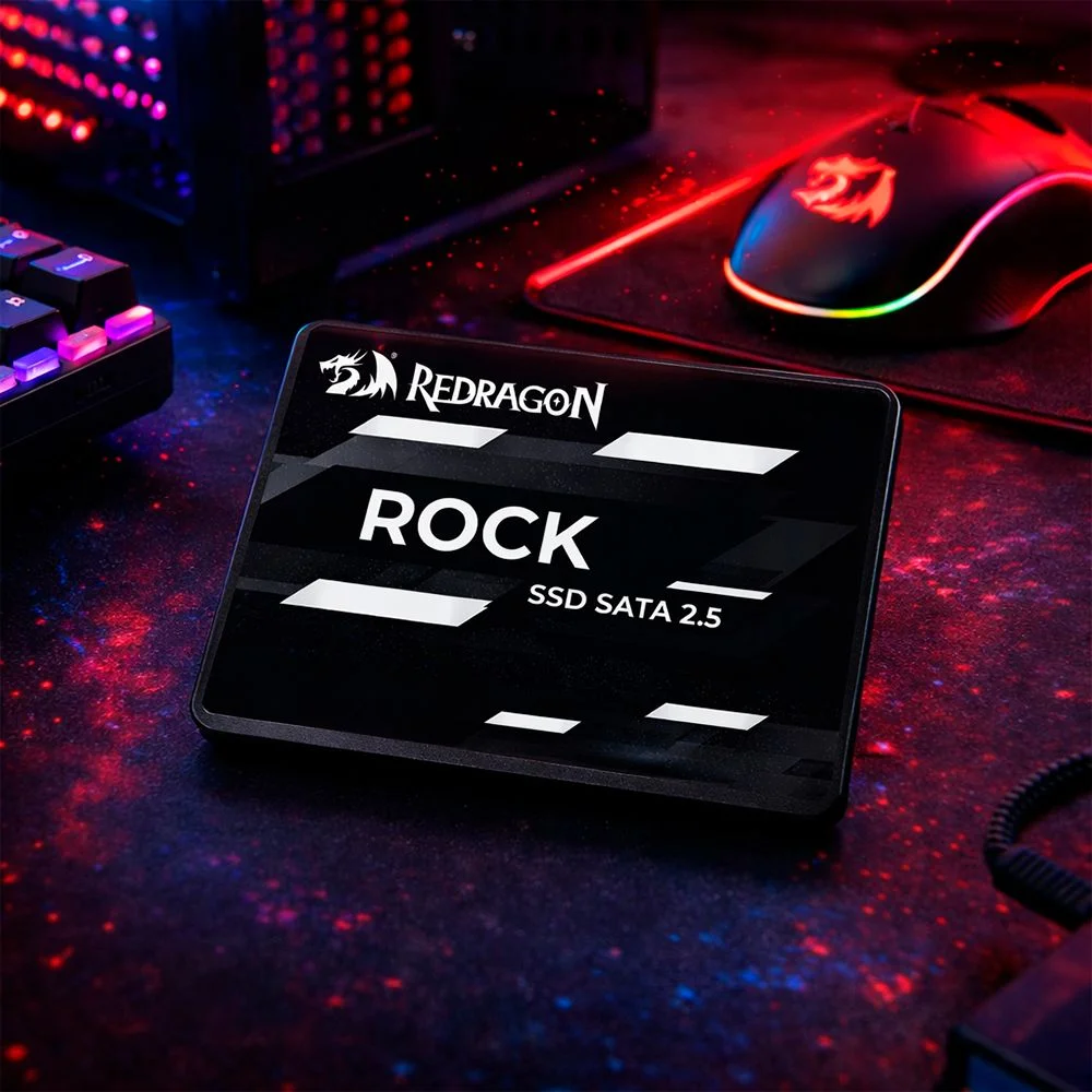 Imagem 2 de 5 do produto SSD 480GB Redragon Rock Sata 3 2.5" Gd-312 520/470 Mb/s