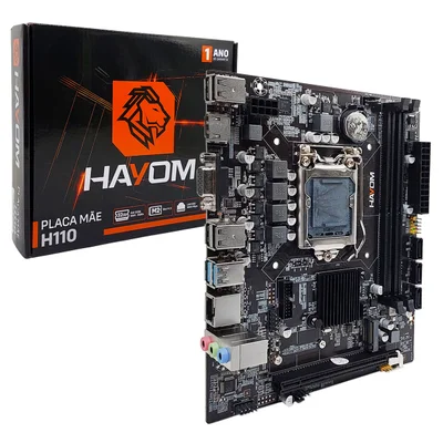 Placa Mãe Hayom H110, Intel LGA 1151, Ddr4, Micro Atx - Plm2308