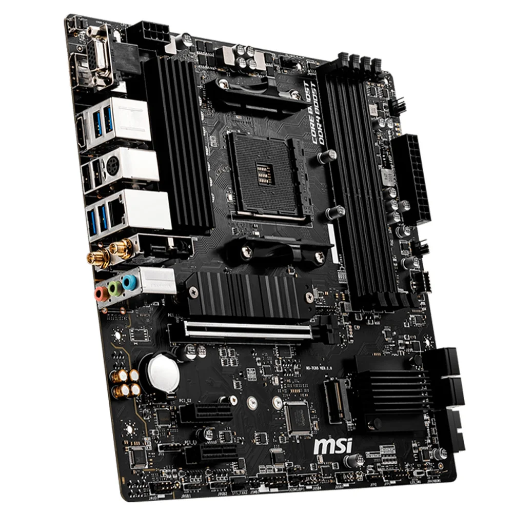 Placa Mãe Msi B550 Pro-vdh, Amd Am4, Ddr4, Micro Atx, Chipset Amd B550 - 911 7c95 084 6