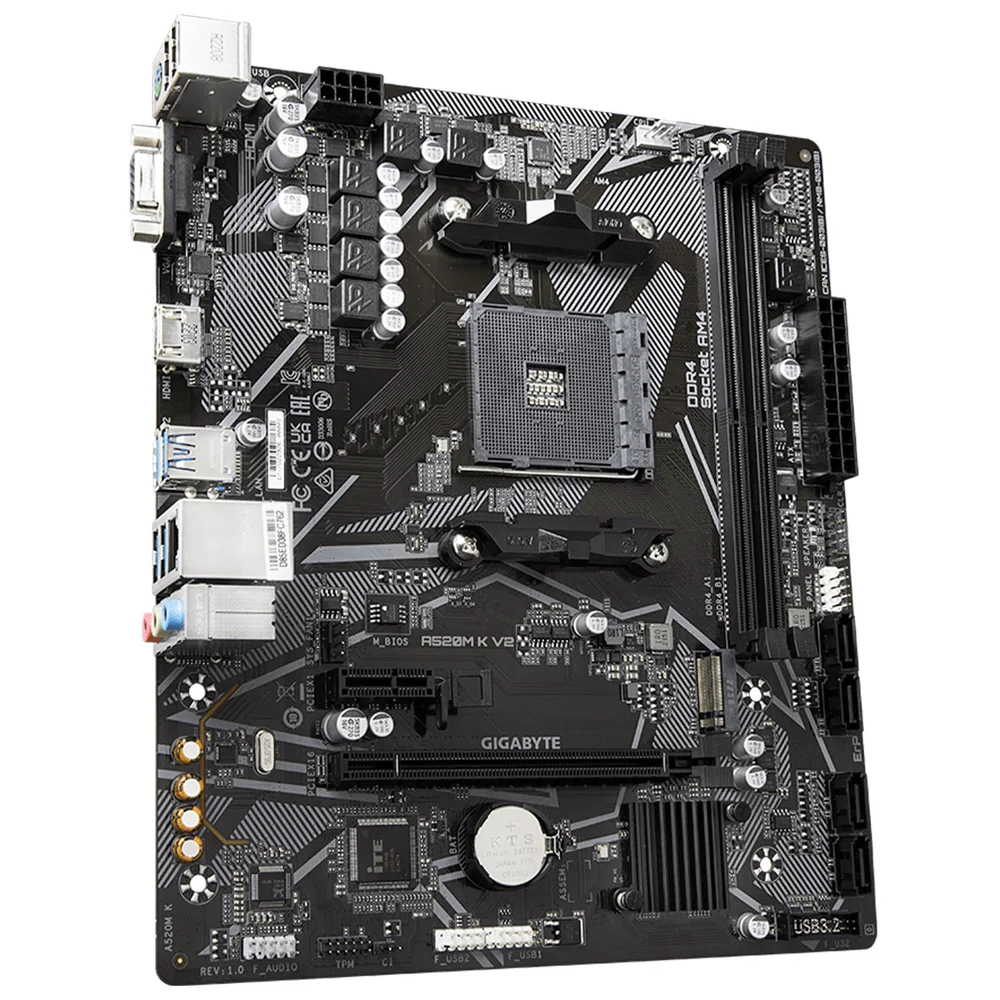 Placa Mãe Gigabyte A520m K V2, Amd Am4, Ddr4, Micro Atx - 9ma52mk2-00-g11 6