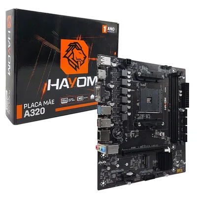 Placa Mãe Hayom A320, Amd LGA  Am4, Ddr4, Micro Atx - Plm2304