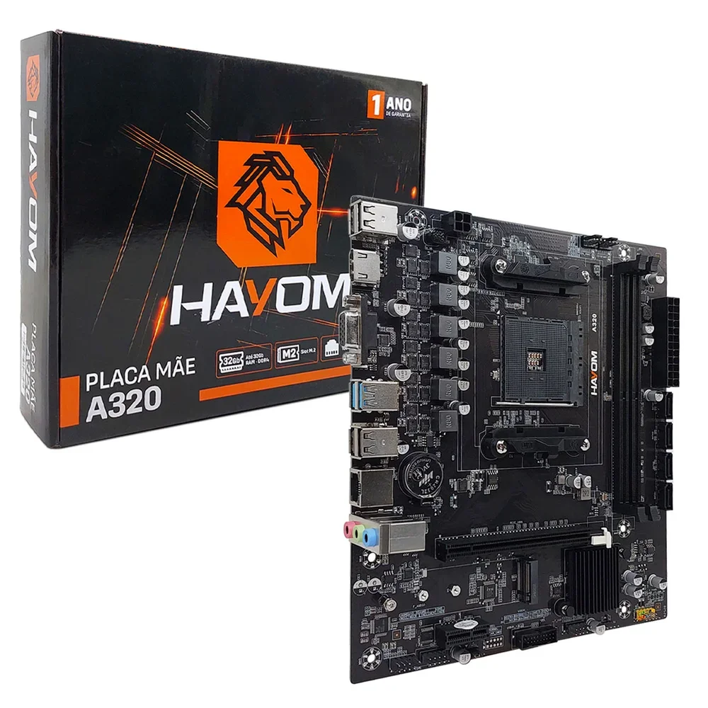 Placa Mãe Hayom A320, Amd LGA  Am4, Ddr4, Micro Atx - Plm2304 4