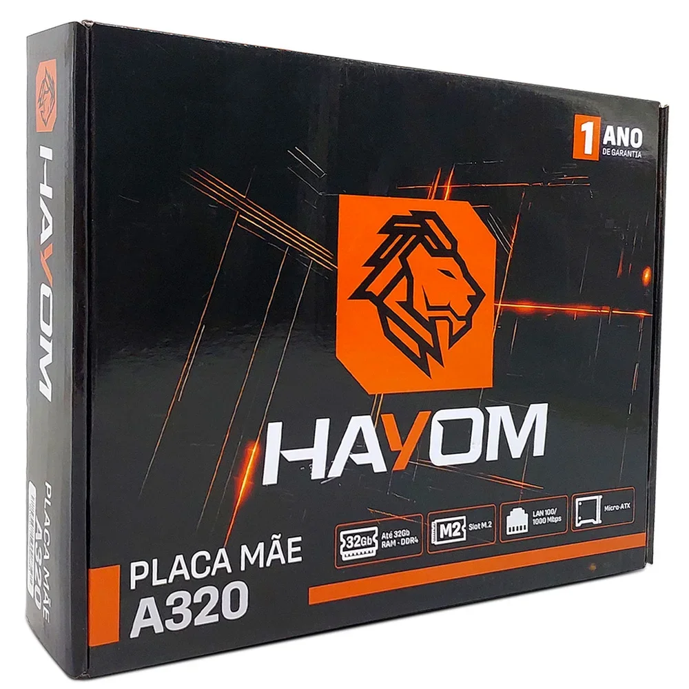 Placa Mãe Hayom A320, Amd LGA  Am4, Ddr4, Micro Atx - Plm2304 8
