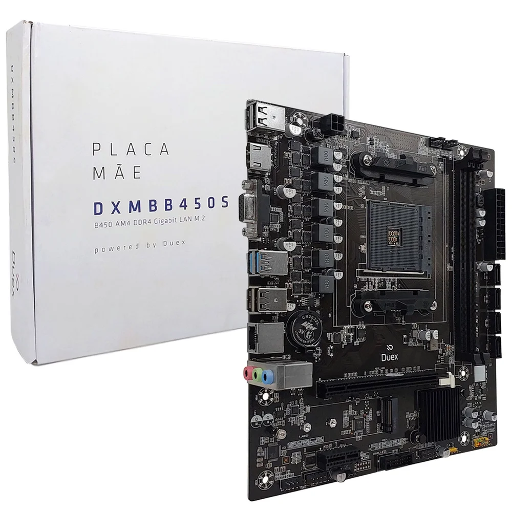 Placa Mãe Duex Dxmbb450s, Amd Am4, Ddr4, Micro Atx 4