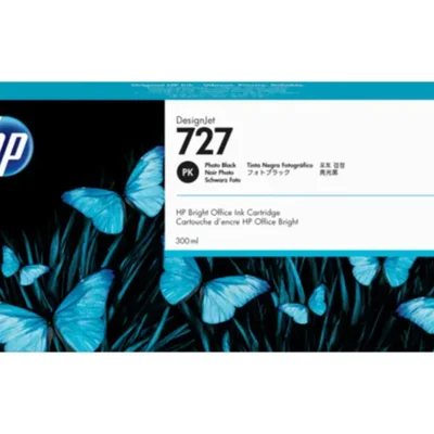 Cartucho De Tinta Hp 727 F9j79a preto Fotográfico | Designjet T920 T1500 T2500