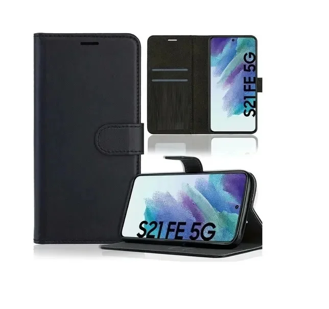 Imagem 3 de 4 do produto Capa Capinha Carteira Samsung Galaxy S21 Fe Flip Preto