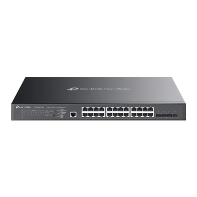 Switch 24 Portas Tp-link Sg-3428xpp-m2 - 2.5gbps Poe+ - 8 Portas Poe++ - 4 Slots 10gbps Sfp+ - Gerenciável L2+