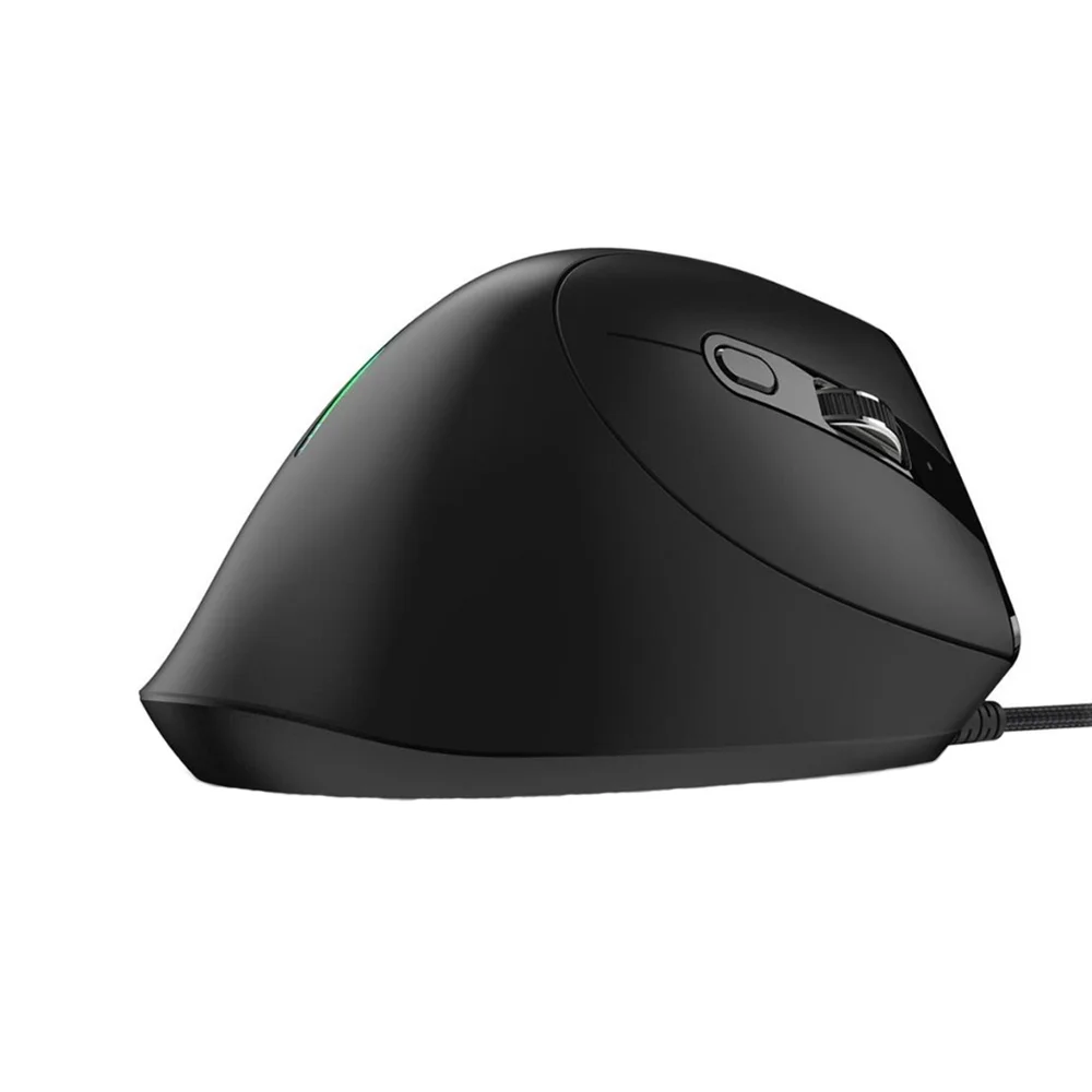 Mouse Optico Vertical Ergonomico Com Fio Usb Com LED 9 Botoes Dpi 12800 Fire Phoenix D7 Preto Mouse Optico Vertical Ergonomico Com Fio Usb Com LED 9 Botoes Dpi 12800 Fire Phoenix D7 Preto