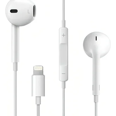 Fone De Ouvido Lightining Para Iphone Cor Branco Peining