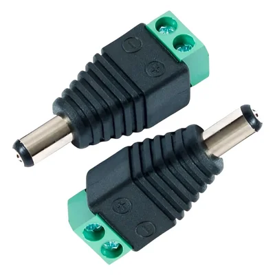 Kit 50 Conector Borne X P4 Macho Para Cftv Preto
