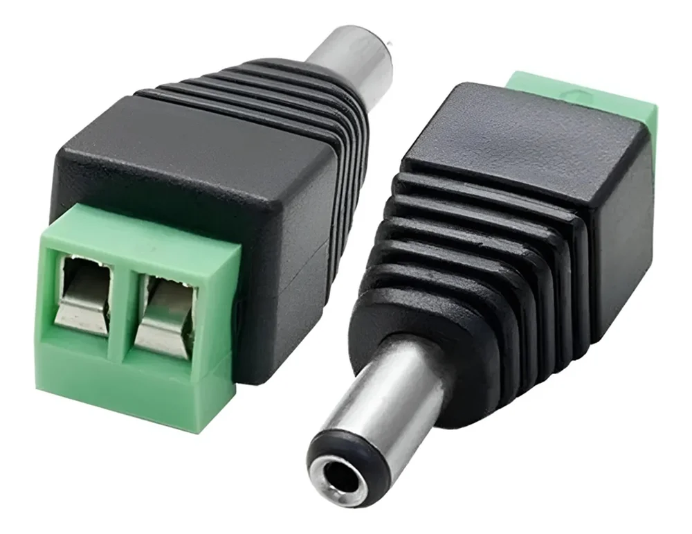 Imagem 4 de 5 do produto Kit 50 Conector Borne X P4 Macho Para Cftv Preto