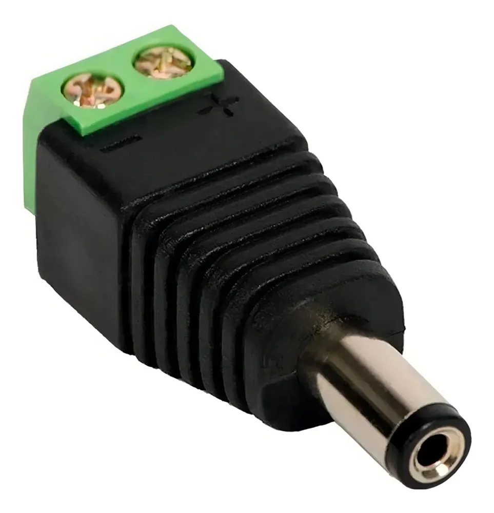 Imagem 5 de 5 do produto Kit 50 Conector Borne X P4 Macho Para Cftv Preto