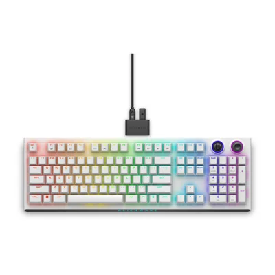 Teclado Mecânico Gamer Sem Fio Dell Alienware - Bluetooth 2.4ghz - RGB - Switch Red Mx - Aw920k-w-ww
