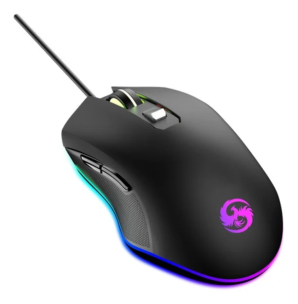 Imagem 4 de 5 do produto Kit Teclado Mouse Mecanico Abnt2 Gamer RGB Switch Fire Phoenix Blue Be-k2 Preto