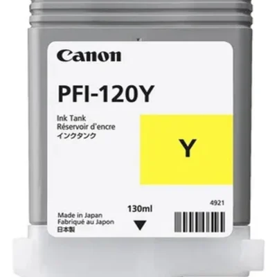 Cartucho De Tinta Canon Pfi-120 Pfi-120y Amarelo | Tm200 Tm300 Tm305 | 130ml