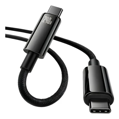 Cabo Tipo C Usb-c 240w 48v 5a Turbo De Alta Performance 480 Mbps Para Macbook Notebook Celular 1 Metro A Gold