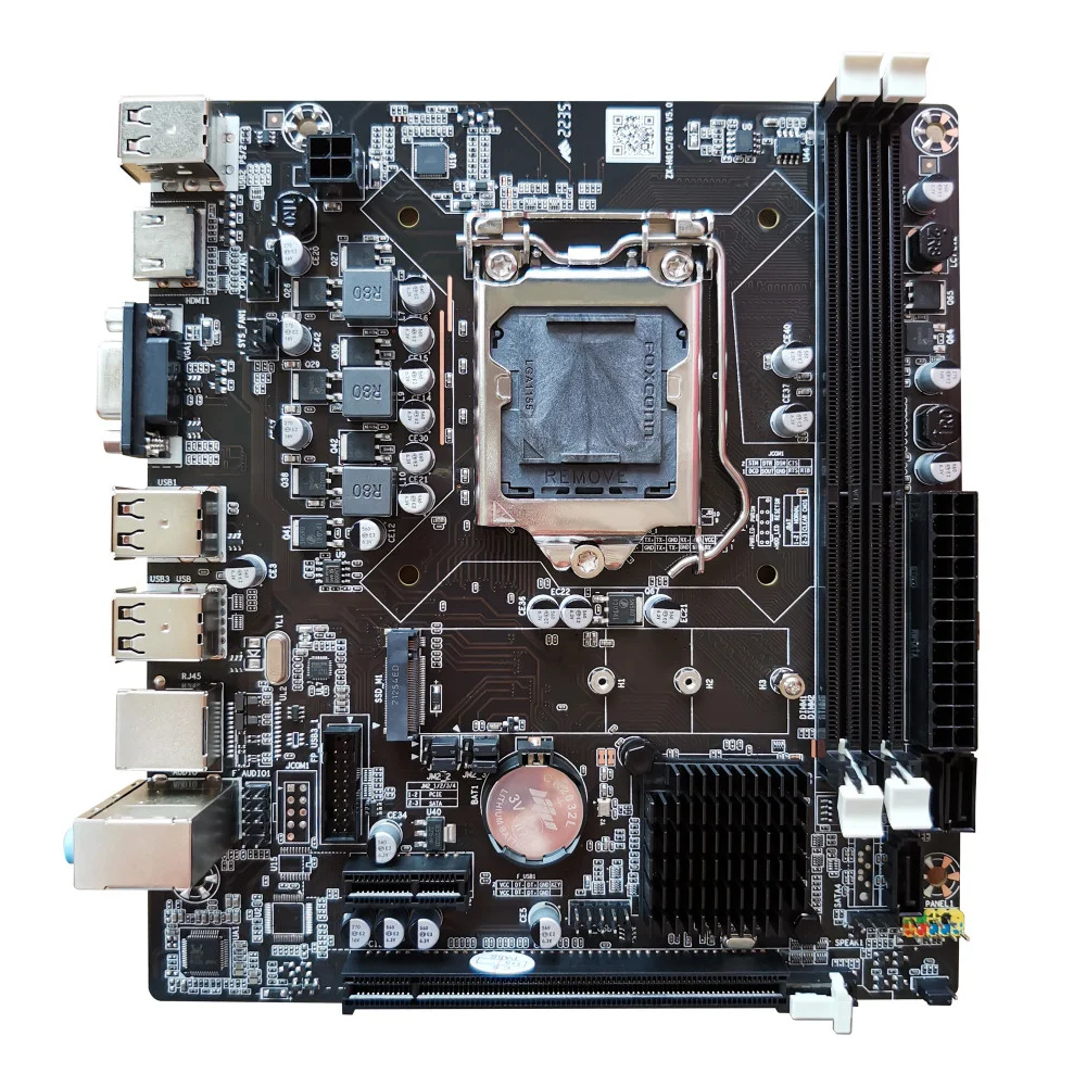 Placa-mãe Bmbh61-d2hg-m2 Rev 2.0 Box Ddr3 1155p Rede 10/100/1000 Bluecase -16gb / Vga / HDMI / M.2 Nvme 5